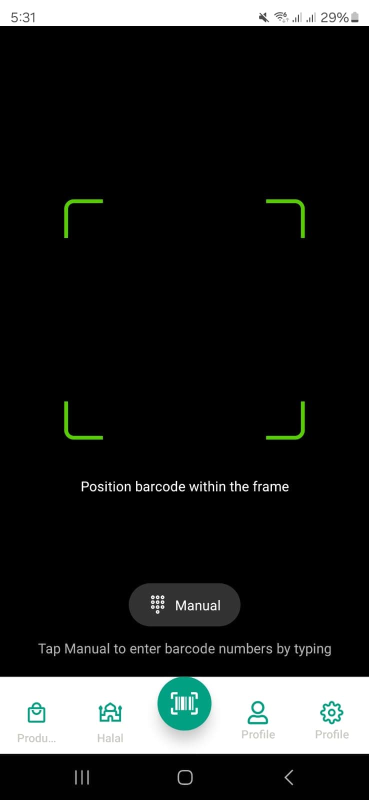 MyScan app screen
